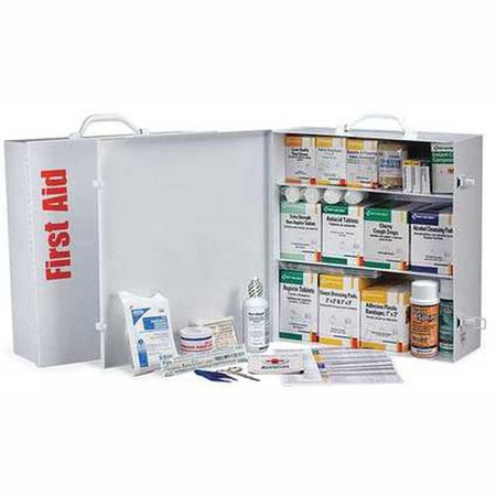 FIRST AID ONLY Industrial First Aid Station for 100 People, OSHA, Metal Case, 1041 Pieces 247-OP